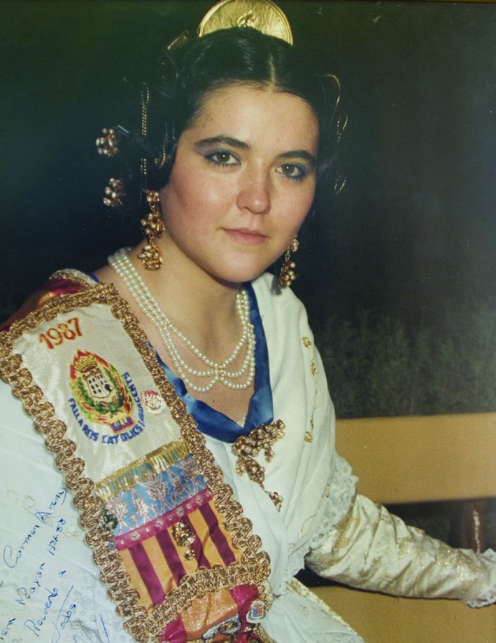 Fallera Major Any 1987: María Del Carmen Arenas Moreno