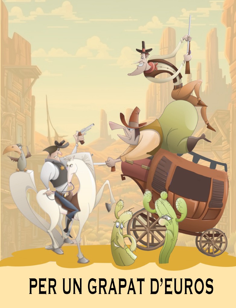 Esbòs Falla Gran Any: 2026. Artista Faller: Alvaro Guija - Lema: Per un grapat d'euros.